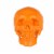 Holiday Home Blacklight Orange Skull Perspective: front