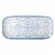 Tabletops Unlimited Dash of That® Rectangular Melamine Platter - Blue Decal Perspective: front
