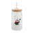 Holiday Home Christmas Soda Can Glass Sipper Perspective: front