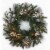 Holiday Home 24" Christmas LED Savannah Decorated Wreath Holiday Décor Perspective: front