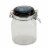 Holiday Home Day of the Dead Clamp Jar- Blue Skull Perspective: front