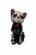 Holiday Home Day of the Dead Cat Figurine - Dia de los Muertos Perspective: front