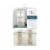 SDS for HD Designs Onanda Diamond Weave Textured Sheer Jute Tab Curtain - White Perspective: front
