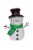 Holiday Home Snowman with LED Glasses Decoration Perspective: front