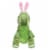 Holiday Home Dino with Bunny Ears Plush - Green Perspective: front