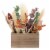 Holiday Home Faux Floral Table Decor Perspective: front