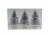 Holiday Home 4" Bottle Brush Christmas Trees - Silver Perspective: front