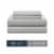 Modavari 500 Thread Count Egyptian Cotton King Sheet Set - Gray Perspective: front
