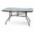 HD Designs Outdoors Patio Furniture Orchards Glass Top Dining Table Perspective: front