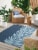 HD Outdoors 5x7 Woven Rug- Palm Feather Perspective: front