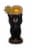 HD Outdoors Solar Powered Black Bear Holding Welcome Pineapple Perspective: front