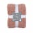 HD Designs® Heathered Cozy Knit Blanket - Pink Perspective: front