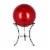 HD Designs Outdoors Red Crackle Gazing Ball Perspective: front