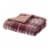 HD Designs Plaid Faux Fur Reversible Throw Blanket - Clay Perspective: front