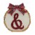 Holiday Home Tree Stump Monogram & Christmas Holiday Décor Perspective: front