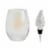 Holiday Home Iridescent Stemless Wine Glass with Gnome Bottle Stopper Set Perspective: front