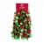 Holiday Home 10' Holo Green Holly Leaves Tinsel Garland Christmas Decoration Perspective: front