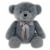 Holiday Home Teddy Bear Plush - Grey Perspective: front