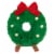 Holiday Home Christmas Wreath Character Plush Perspective: front