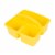 OfficeWorks Three Compartment Caddy - Yellow Perspective: front