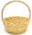 Holiday Home Easter Split Willow Basket - Natural Perspective: front