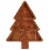 Holiday Home 3 Section Tree Wood Tray Perspective: front