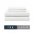 Modavari 500 Thread Count Egyptian Cotton Full Sheet Set - White Perspective: front