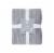 HD Designs® Herringbone Plush Throw Blanket - Gray Perspective: front