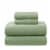 HD Designs Flannel Sheet Set  - Solid Green Perspective: front