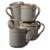 Dash of That Essentials Grey Mugs - Set of 6 Perspective: front
