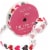 Holiday Home Valentine's Ribbon with Face Hearts - White Perspective: front