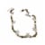 Holiday Home Wooden Garland with White Snowflakes Perspective: front