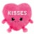 Holiday Home 9.5 Inch Pink Heart Plush Perspective: front