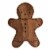 Holiday Home Wood Serve Board - Gingerbread Man Perspective: front