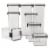 Tabletops Unlimited® DOT Essentials Storage Container Set Perspective: front
