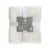 HD Designs Chenille Sherpa Throw - White Perspective: front