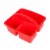 OfficeWorks 3 Compartment Caddy - Red Perspective: front