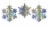 Holiday Home 3D Holographic Hanging Snowflake Decorations Perspective: front