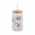 Holiday Home Christmas Soda Can Glass Sipper Perspective: front