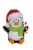 Holiday Home Penguin with LED Glasses Decoration Perspective: front