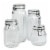 Tabletops Unlimited® DOT Essentials Ridged Clamp Jar Set Perspective: front