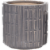 HD Designs Outdoors Indoor Ceramic Large Planter -  Ultimate Gray Perspective: front