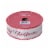 Holiday Home® 1.5" Wire Edge Satin Merry Christmas Ribbon - Red Merrow Perspective: front