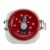 Holiday Home Christmas Falling Snow Clamp Jar Perspective: front