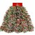 Holiday Home 10' Metallic Green Mega Wide Cut Tinsel Garland Christmas Decoration Perspective: front