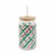 Holiday Home Christmas Soda Can Glass Sipper Perspective: front