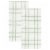 Everyday Living Grid Kitchen Towels - Green Perspective: front