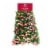 Holiday Home 10' Red and Silver Candy Canes Tinsel Garland Christmas Decoration Perspective: front