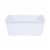 Office Works Plastic Book Bin - White Perspective: front
