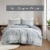 HD Designs 3-Piece Duvet Set - Blue Square Perspective: front